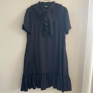 DKNY Silk Shift Dress with bow.